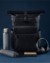 Axis Roll Top Backpack - Black