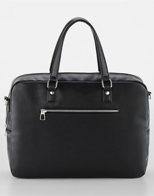 Tailored Luxe Briefcase - Black
