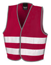 Junior Enhanced Visibility Vest - Burgundy