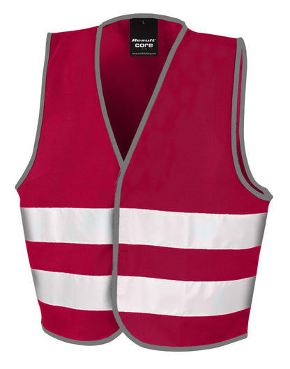 Junior Enhanced Visibility Vest - Burgundy