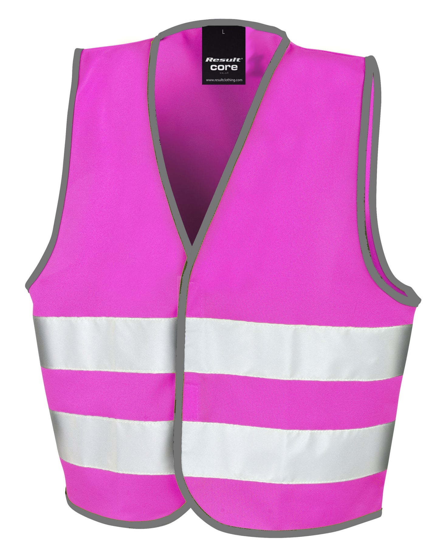 Junior Enhanced Visibility Vest - Fluorescent Pink