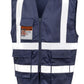 Heavy Duty Polycotton Security Vest - Navy