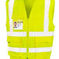 Heavy Duty Polycotton Security Vest - Fluoresent Yellow