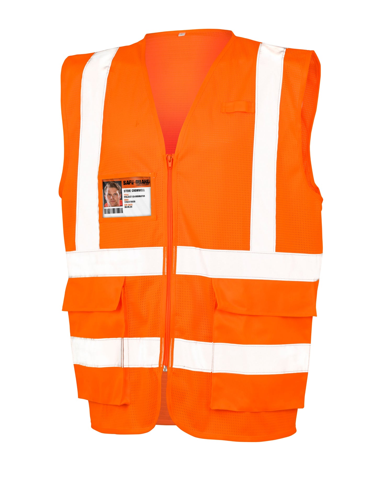 Executive Cool Mesh Safety Vest - Fluoresent Orange