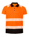 Recycled Safety Polo Shirt - Fluoresent Orange