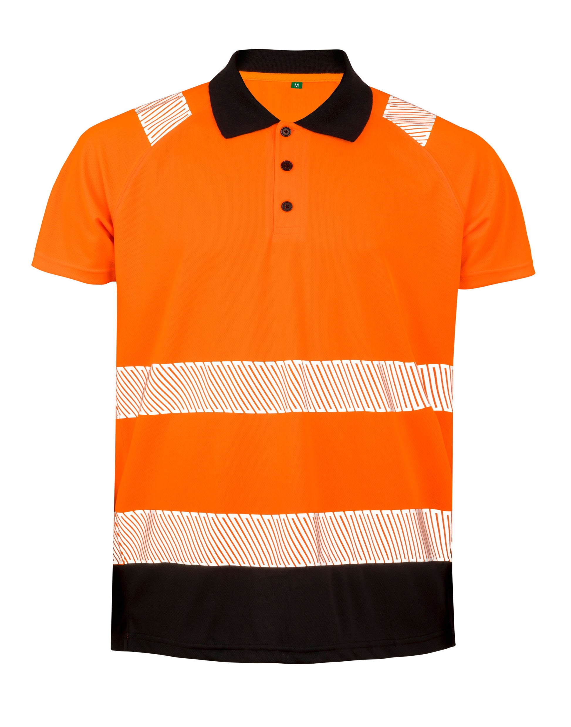 Recycled Safety Polo Shirt - Fluoresent Orange