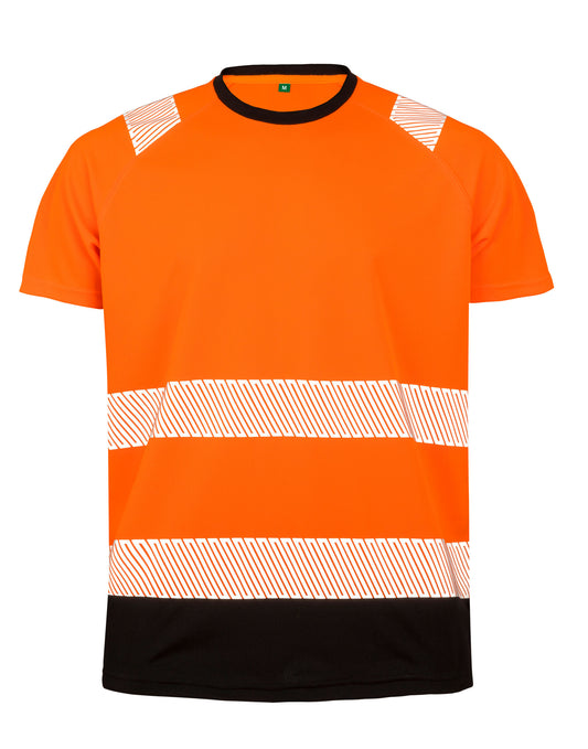 Recycled Safety T-Shirt - Fluoresent Orange