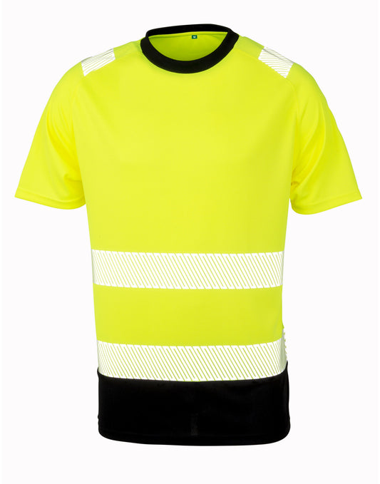 Recycled Safety T-Shirt - Fluoresent Yellow