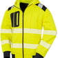 Recycled Zipped Safety Hoody - Fluoresent Yellow