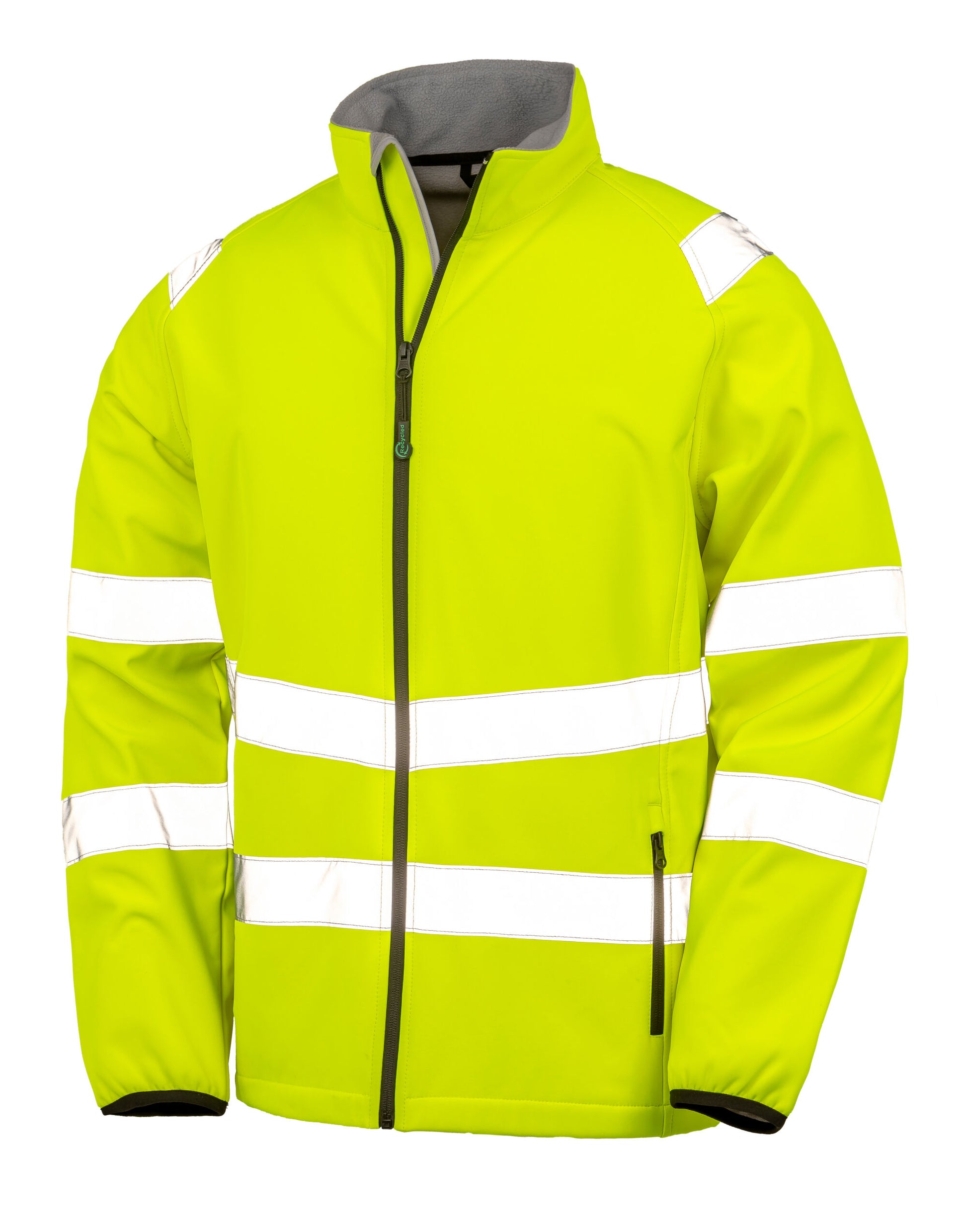 Recycled Printable Safety Softshell - Fluoresent Yellow