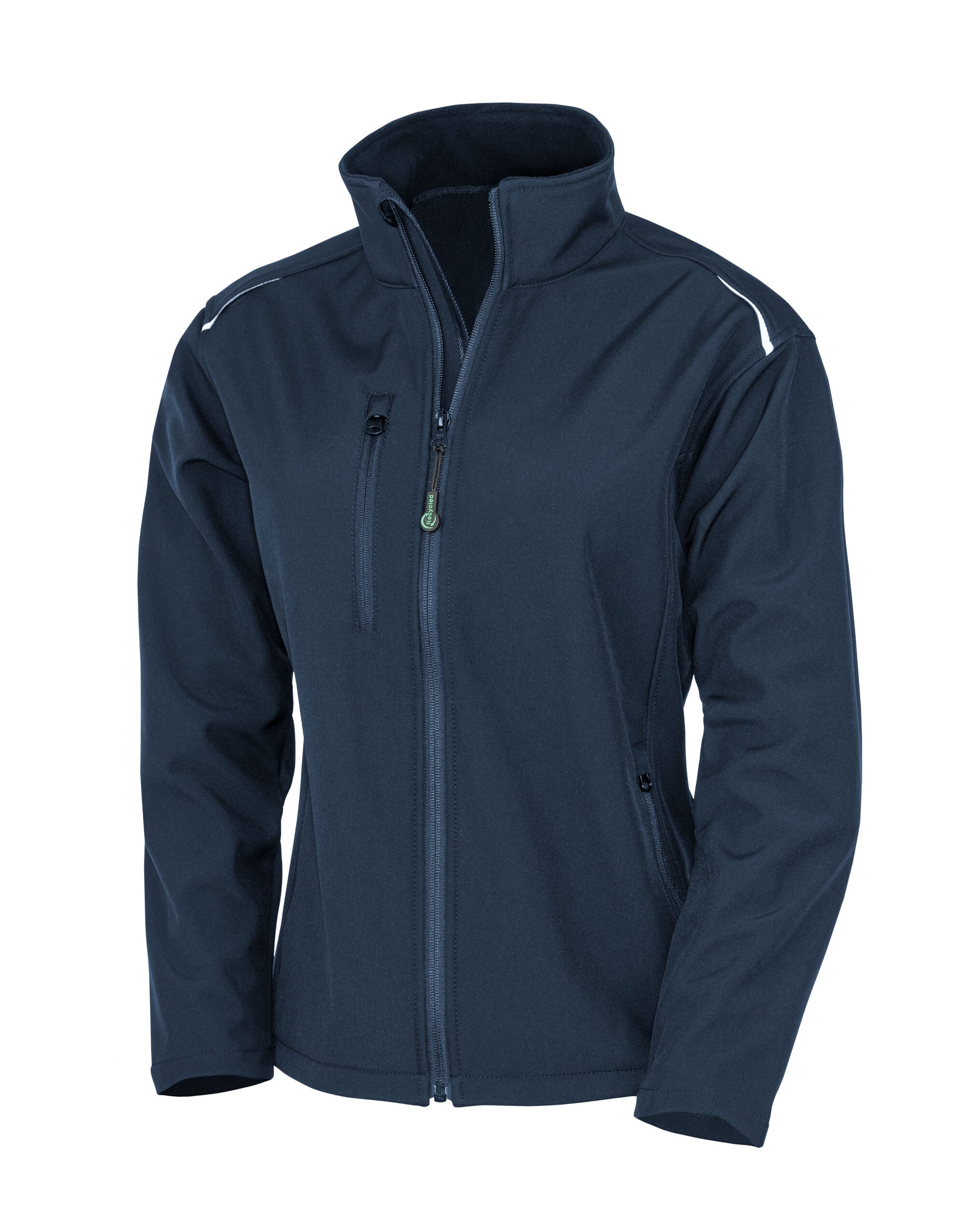 Women's Recycled 3-Layer Printable Softshell Jacket - Navy