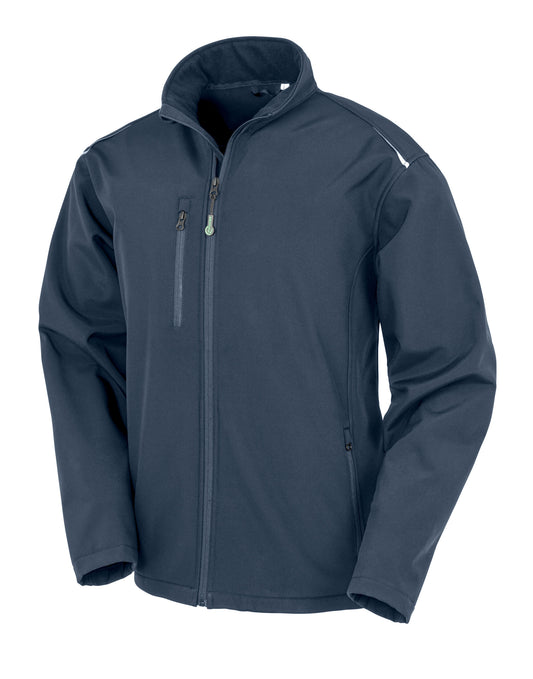Recycled 3-Layer Printable Softshell Jacket - Navy