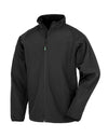 Recycled 2-Layer Printable Junior & Youth Softshell Jacket - Black