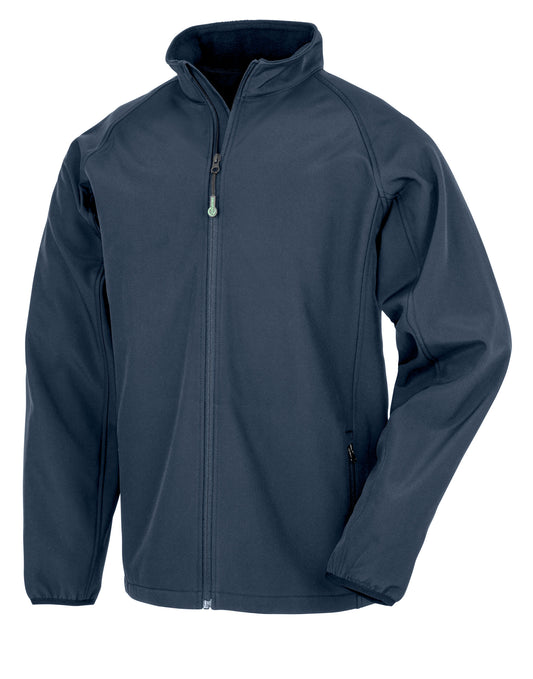 Men's Recycled 2-Layer Printable Softshell Jacket - Navy