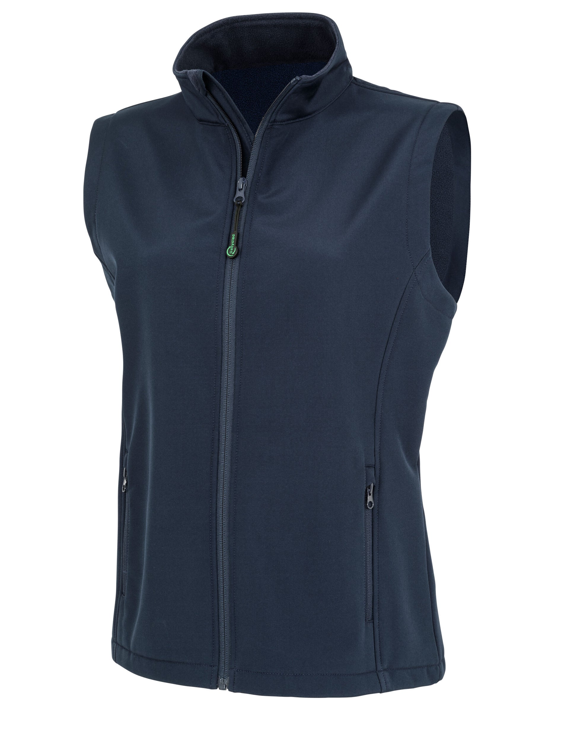 Ladies' Recycled 2-Layer Printable Softshell Bodywarmer - Navy