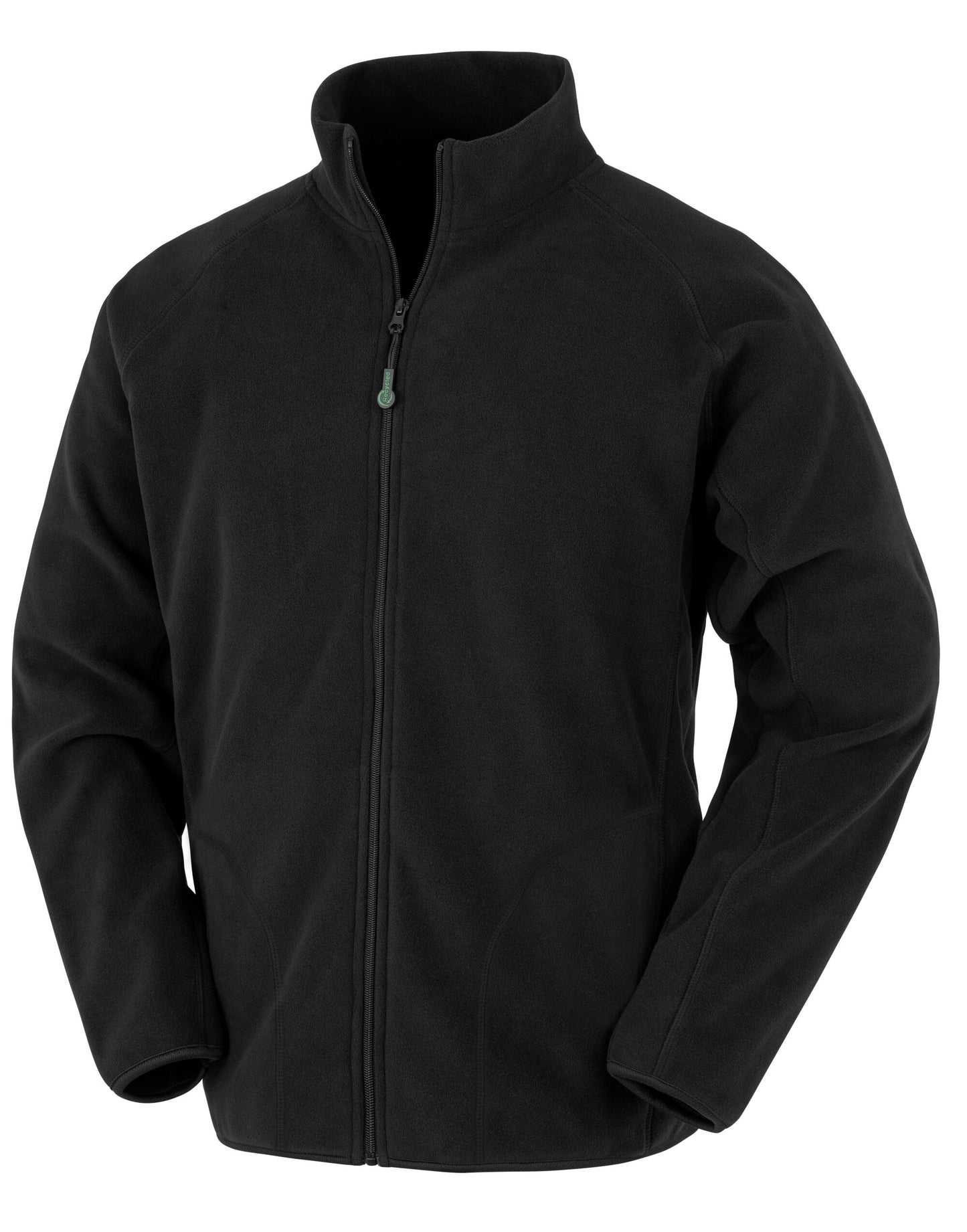 Recycled Microfleece Jacket - Black
