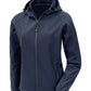 Ladies 3-Layer Recycled Printable Hooded Softshell - Navy