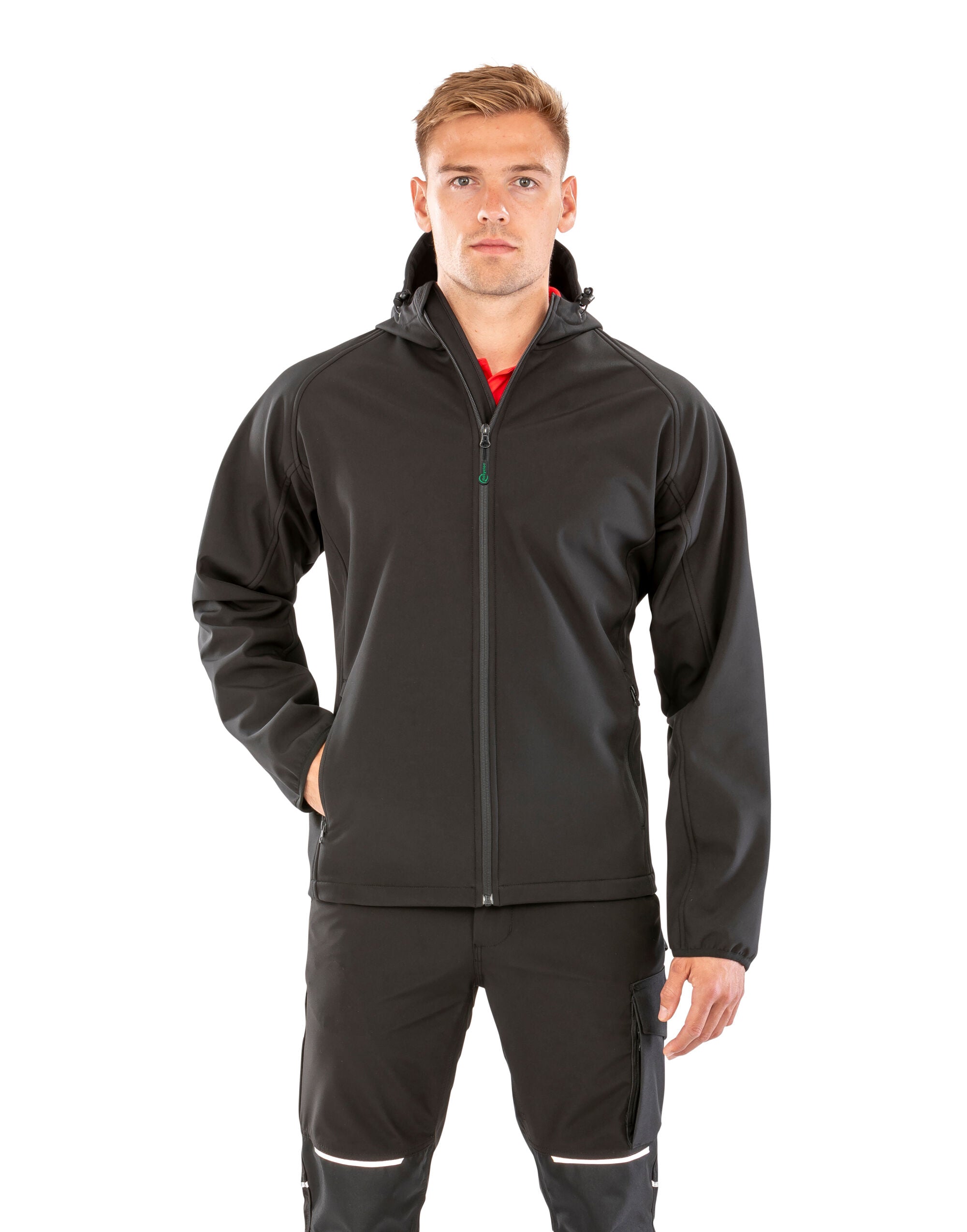 Recycled 3-Layer Printable Hood Softshell