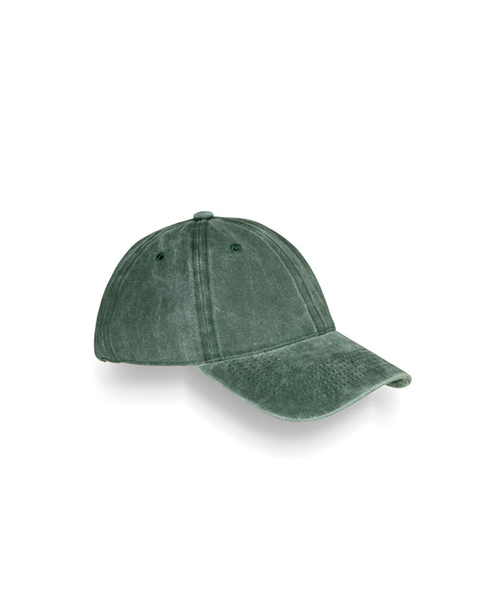 Pure Cotton Vintage Cap - Vintage Bottle Green