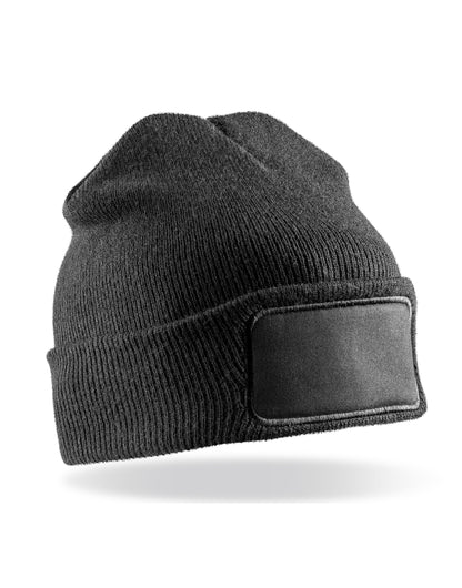 Recycled Thinsulate™ Printers Beanie - Black