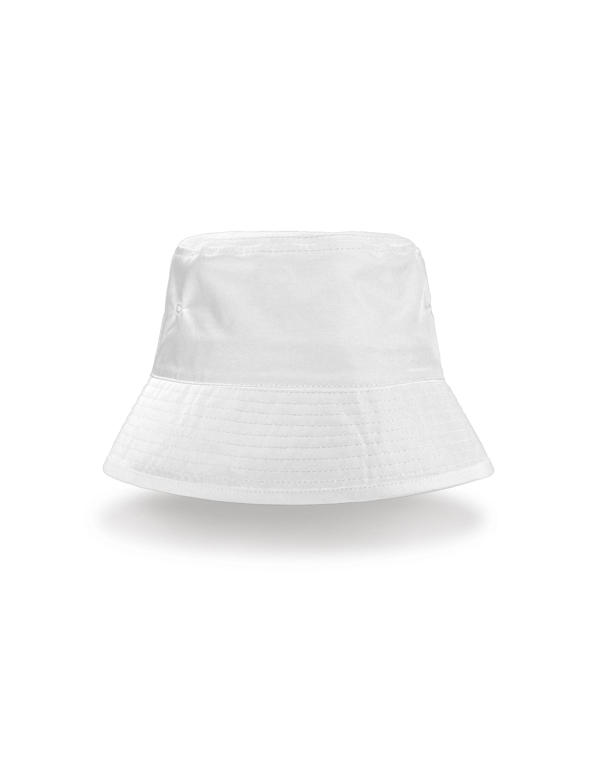 Recycled Bound Edge Bucket Hat - White