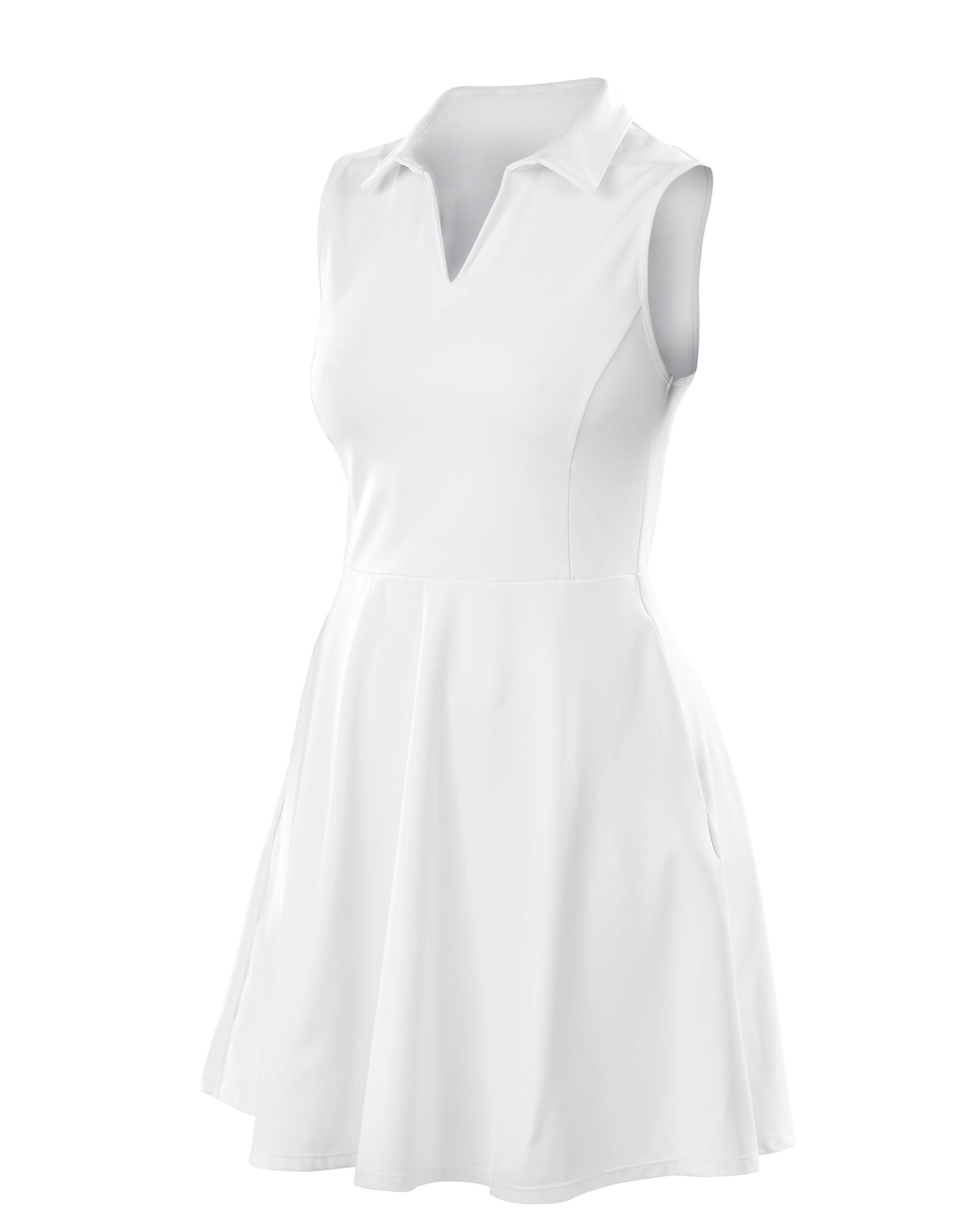 Ladies Fitness Dress - White