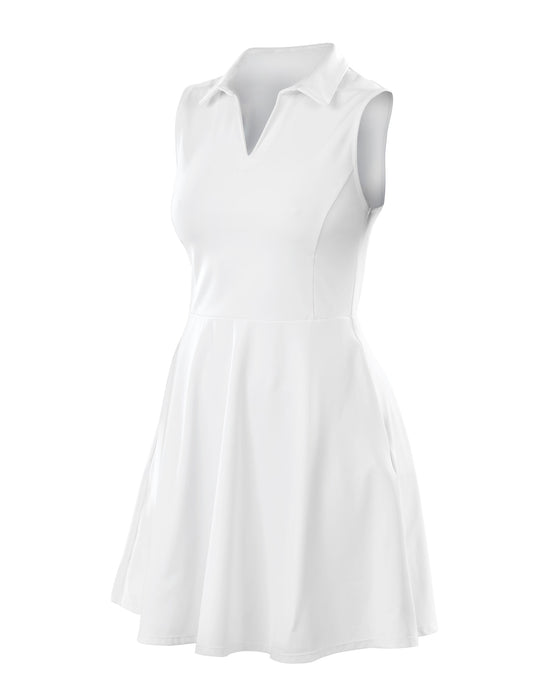 Ladies Fitness Dress - White
