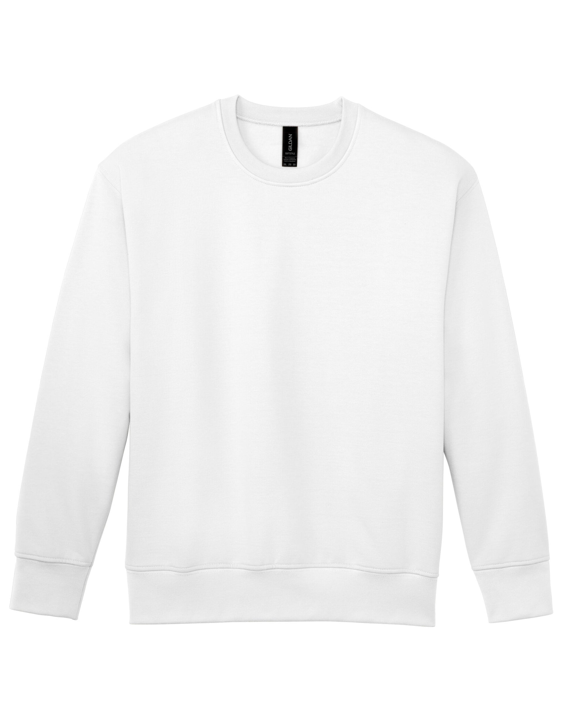 Softstyle Midweight Fleece Adult Crewneck - White