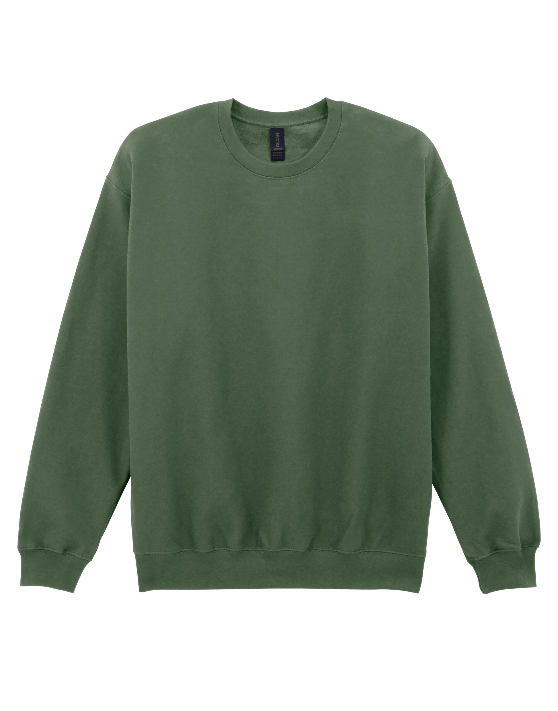 Softstyle Midweight Fleece Adult Crewneck - Military Green