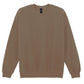 Softstyle Midweight Fleece Adult Crewneck - Brown Savana