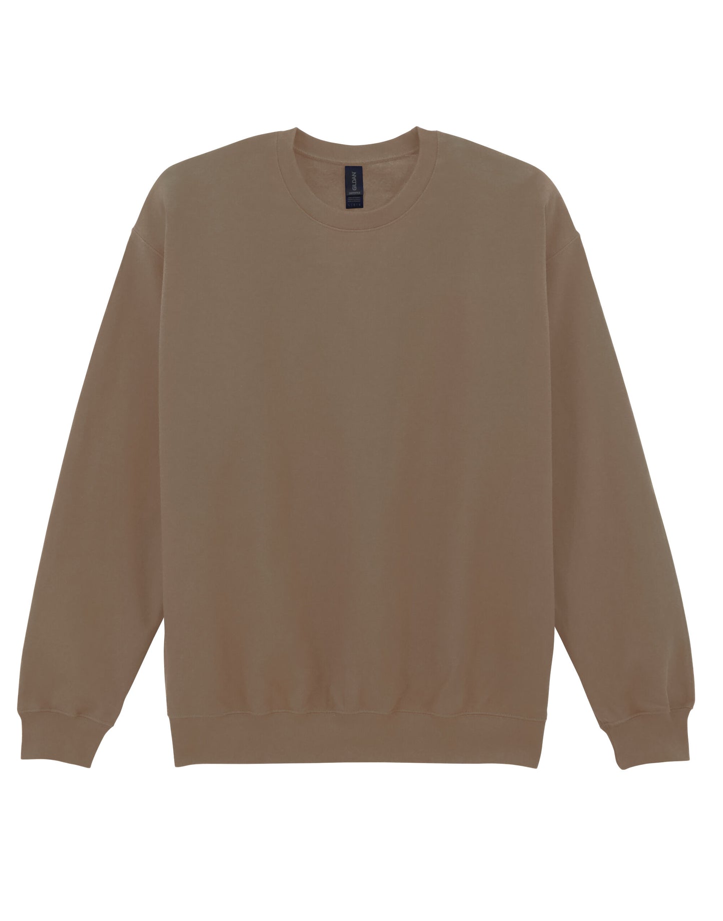 Softstyle Midweight Fleece Adult Crewneck - Brown Savana