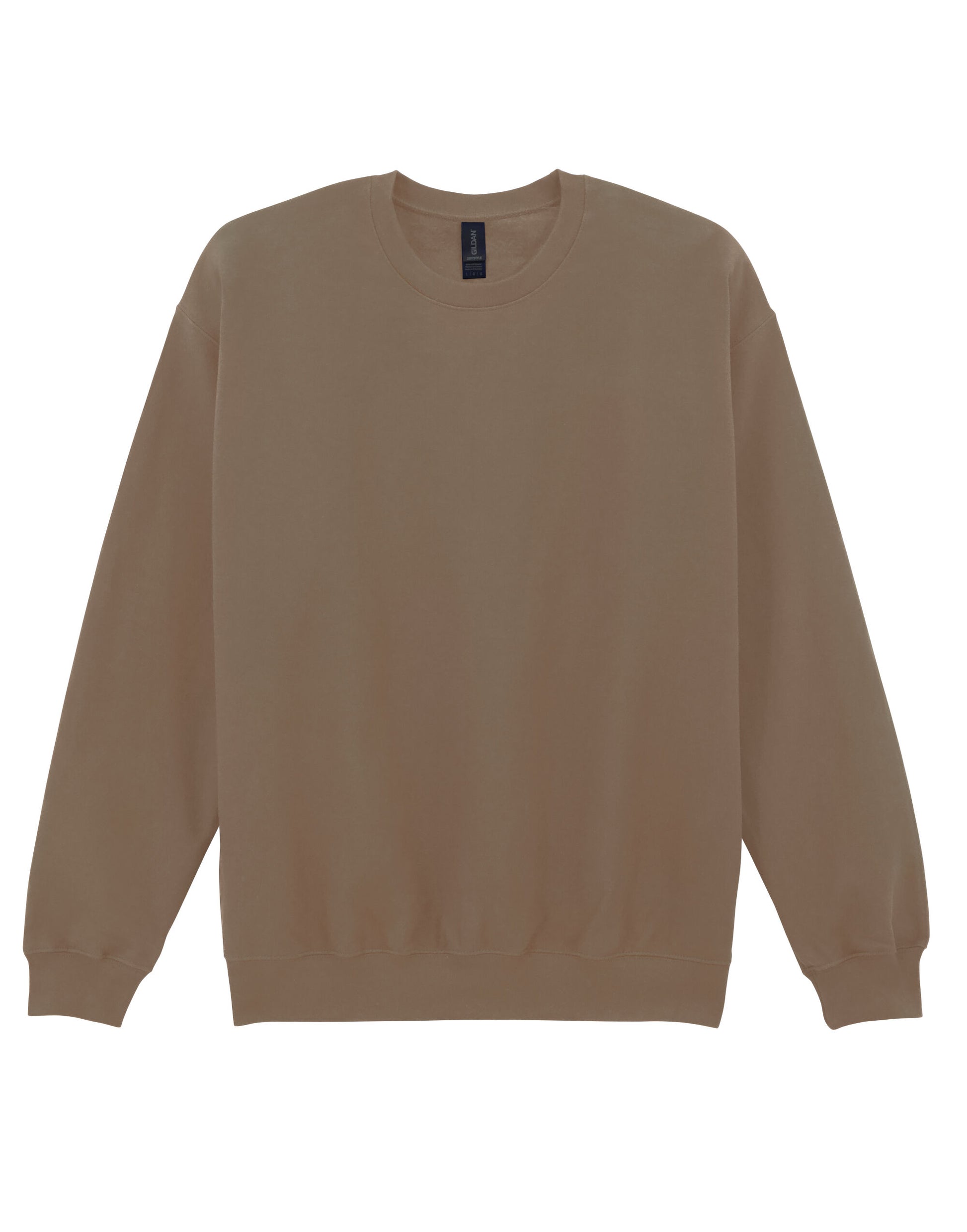 Softstyle Midweight Fleece Adult Crewneck - Brown Savana