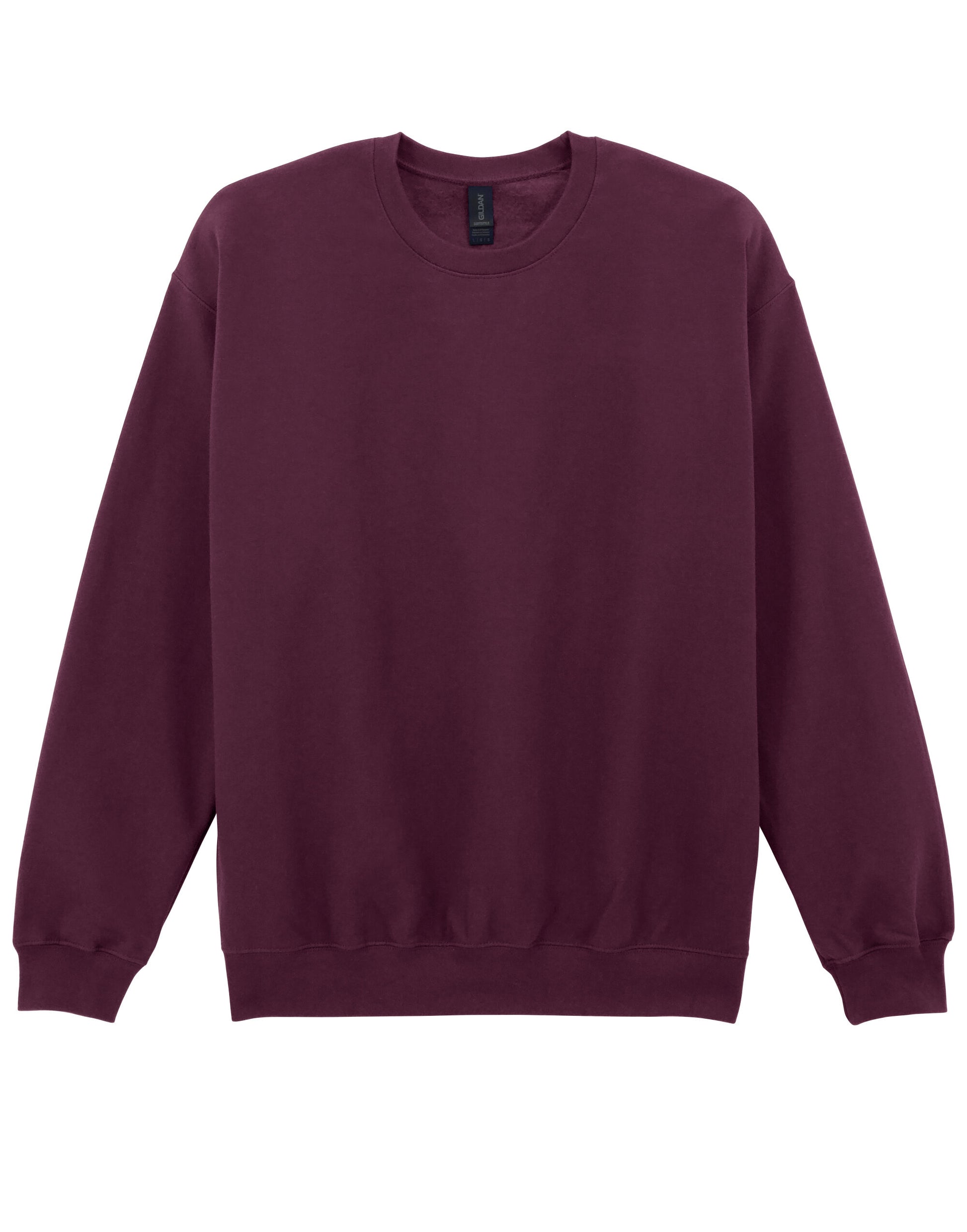 Softstyle Midweight Fleece Adult Crewneck - Maroon