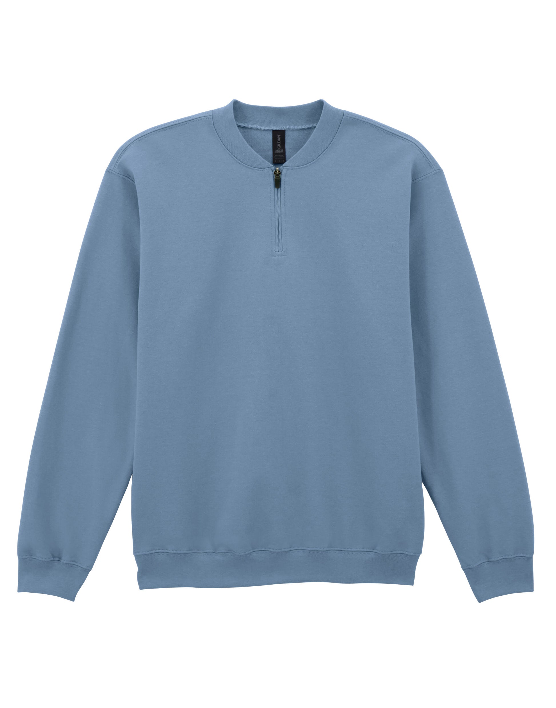 Softstyle Midweight 1/4 Zip Sweatshirt - Stone Blue