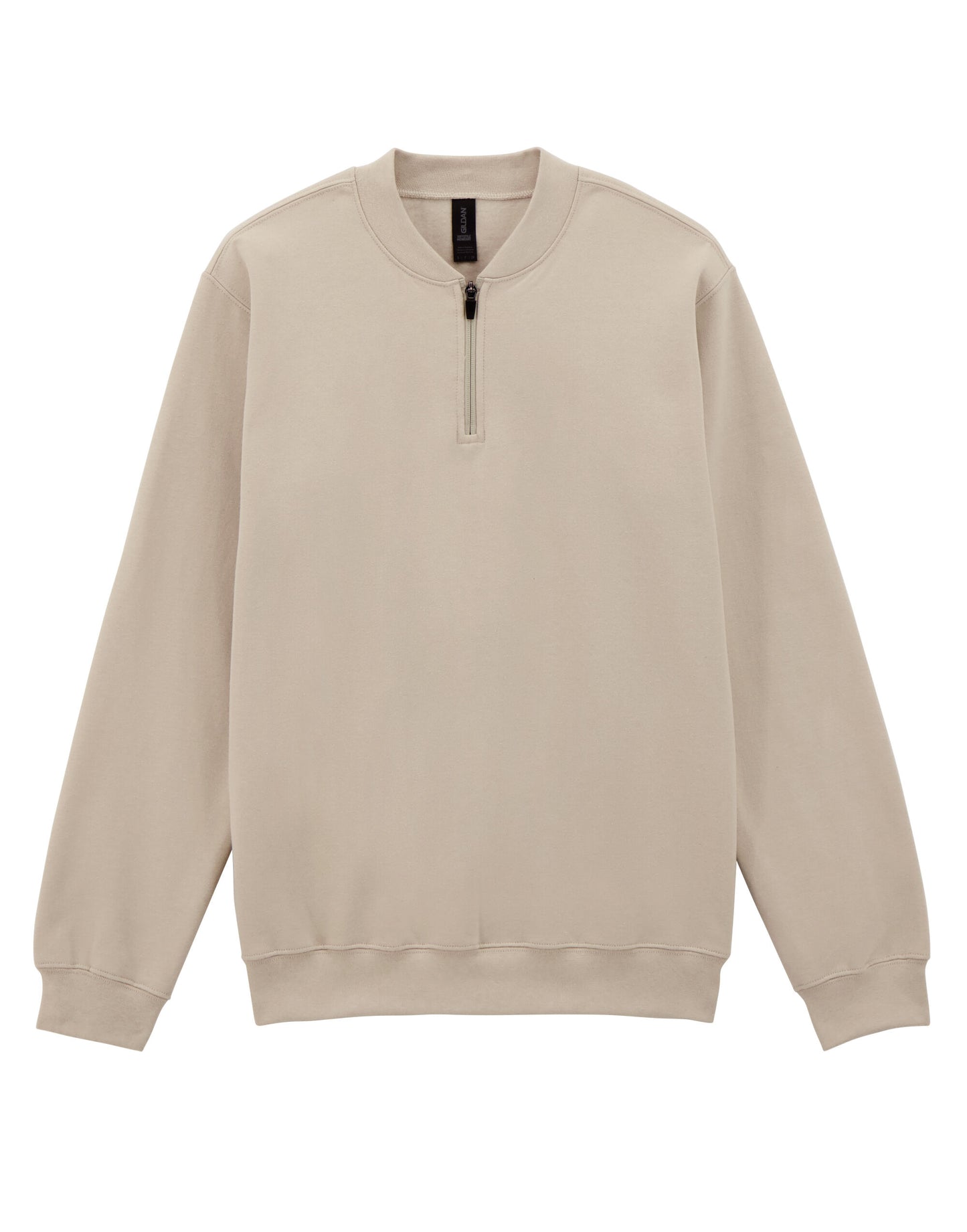 Softstyle Midweight 1/4 Zip Sweatshirt - Sand