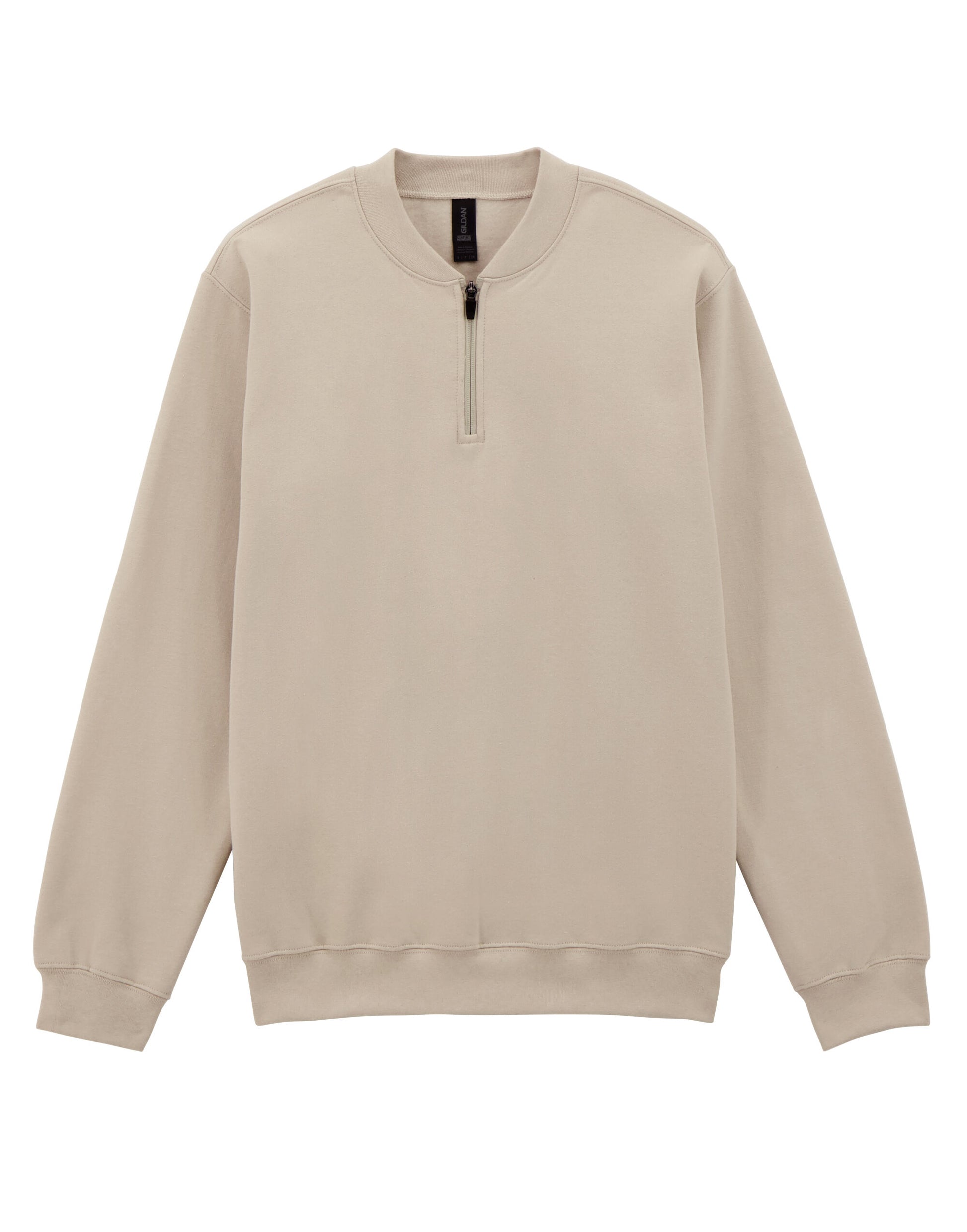 Softstyle Midweight 1/4 Zip Sweatshirt - Sand