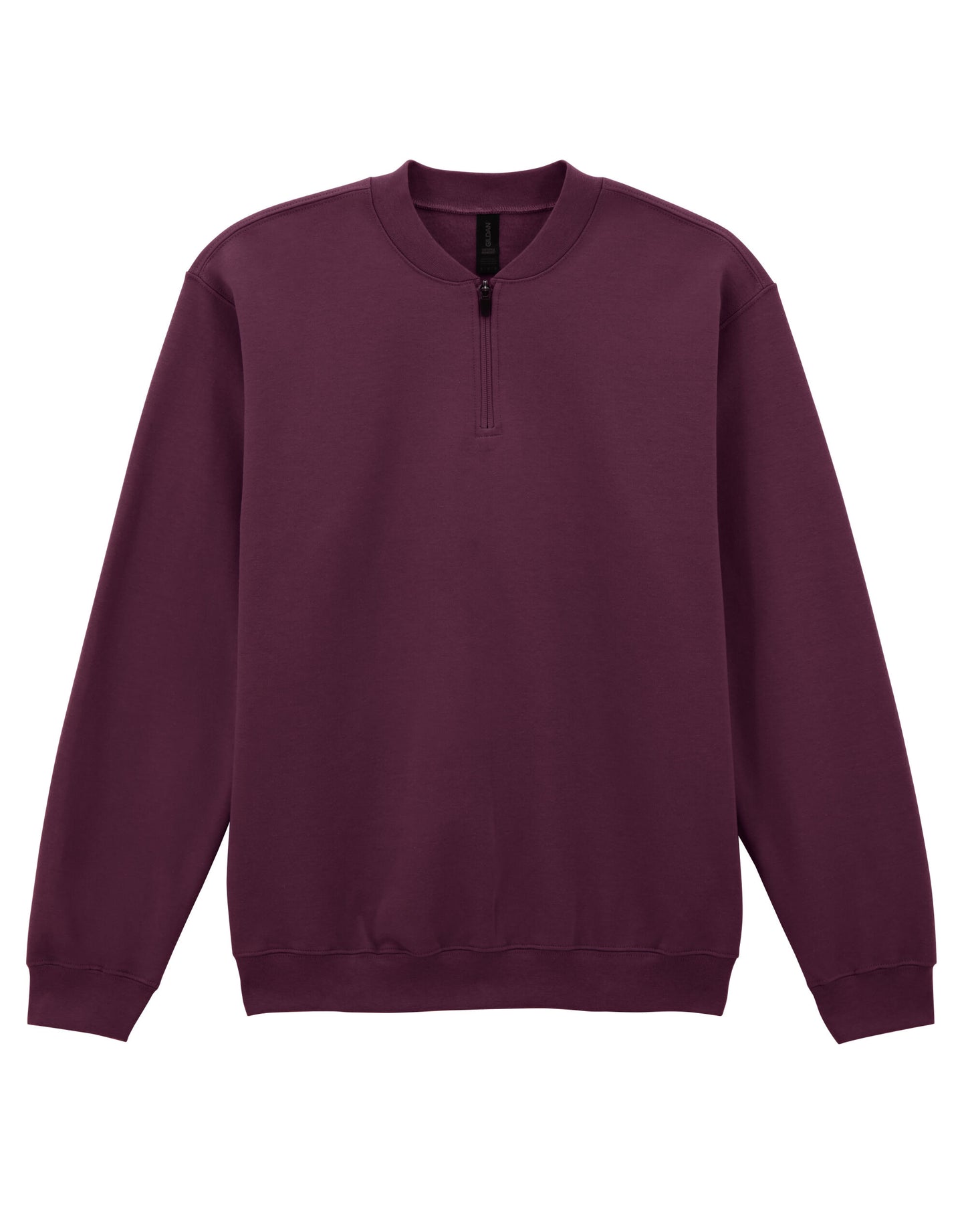 Softstyle Midweight 1/4 Zip Sweatshirt - Maroon