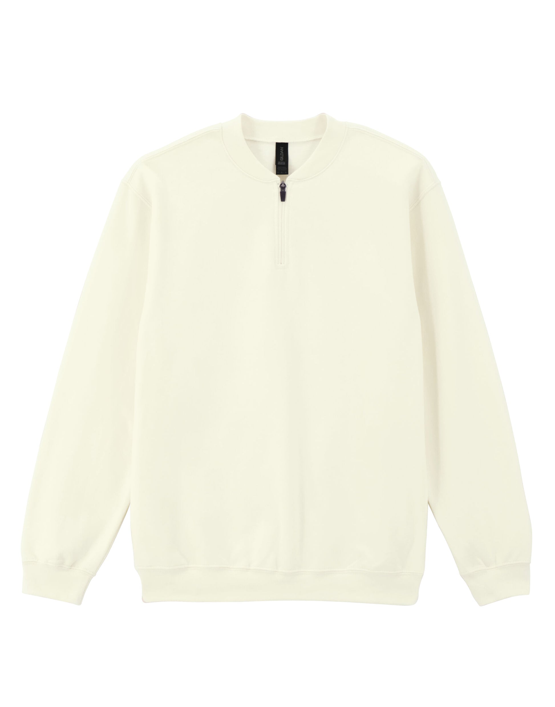 Softstyle Midweight 1/4 Zip Sweatshirt - Off White