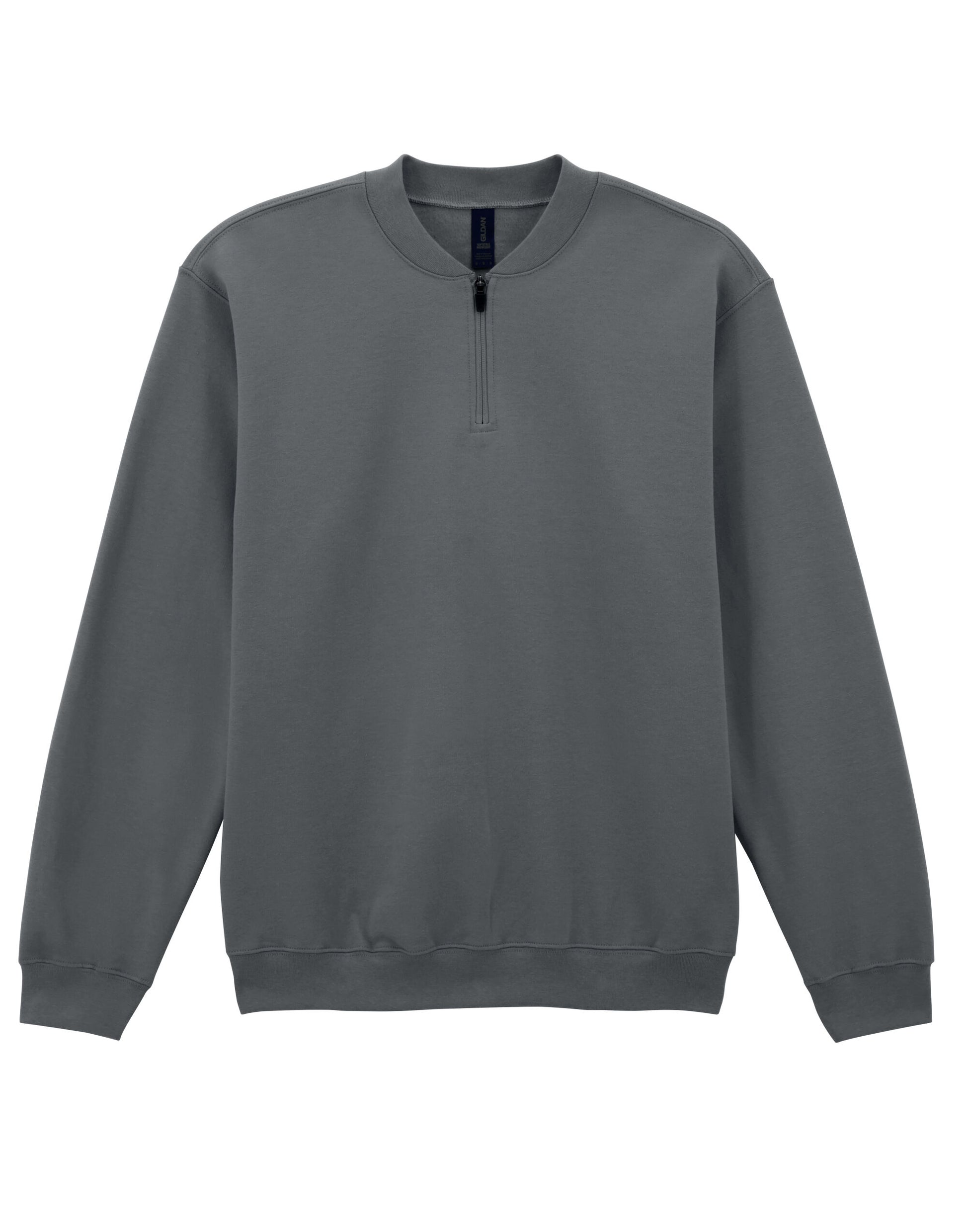 Softstyle Midweight 1/4 Zip Sweatshirt - Charcoal