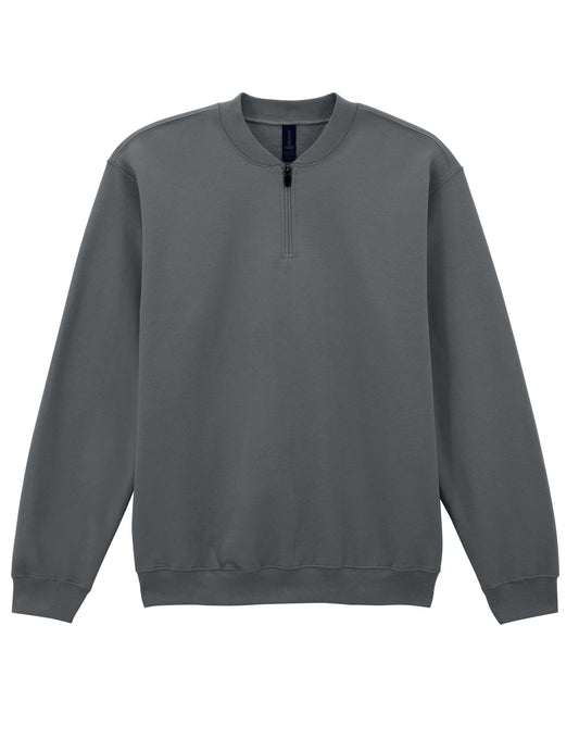 Softstyle Midweight 1/4 Zip Sweatshirt - Charcoal
