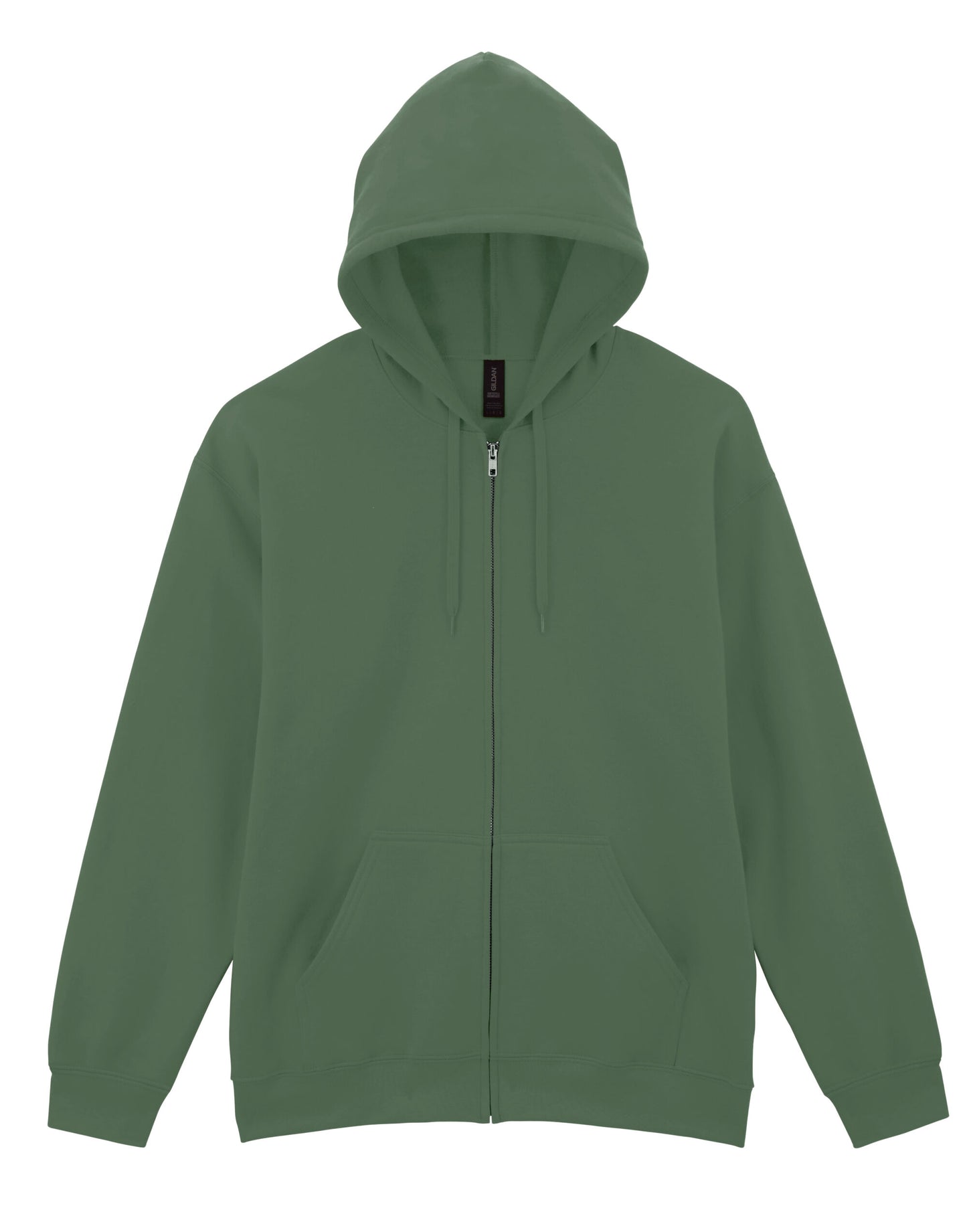 Softstyle Midweight Fleece Adult Full Zip Hooded Sweatshirt - Military Green