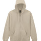 Softstyle Midweight Fleece Adult Full Zip Hooded Sweatshirt - Sand