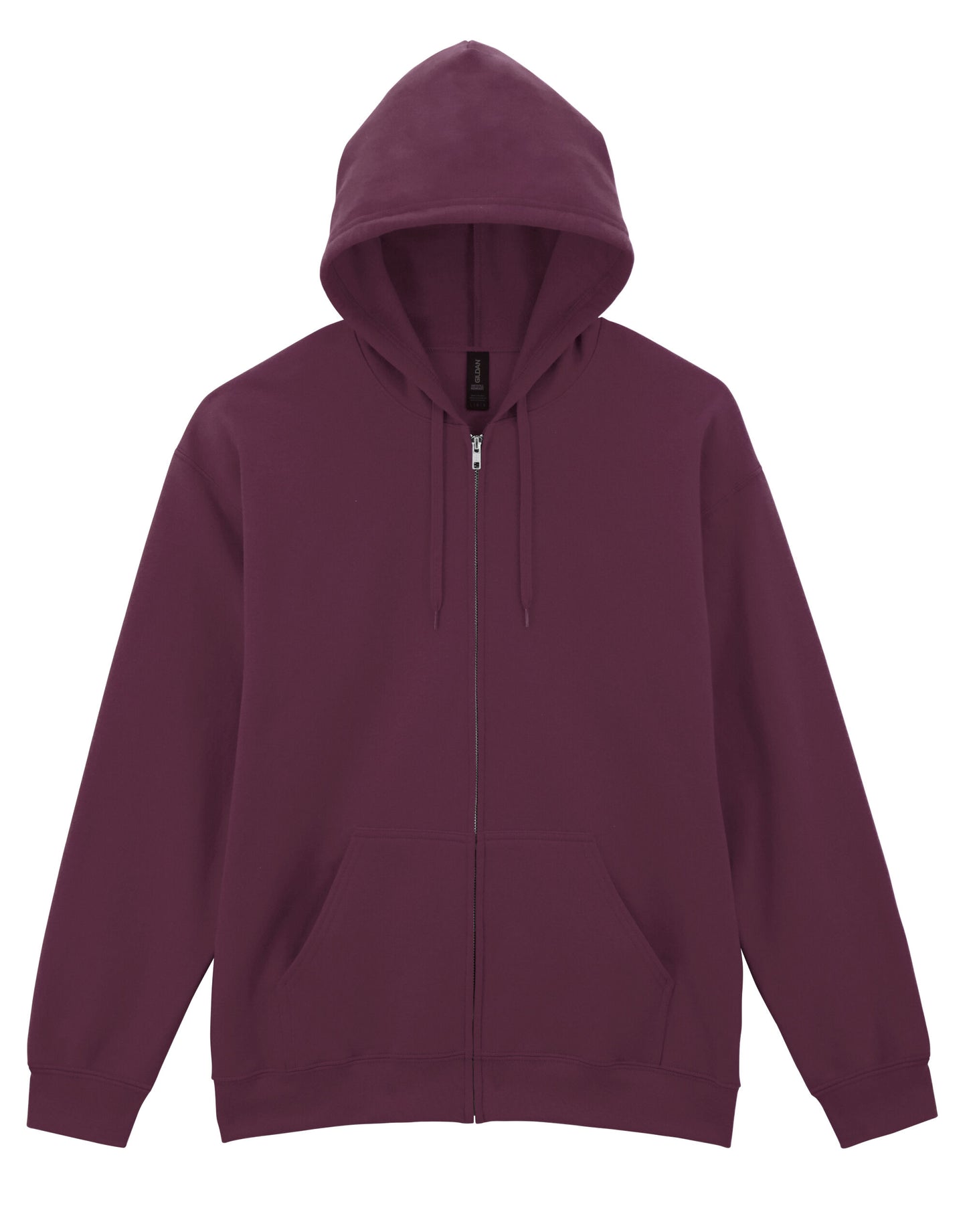 Softstyle Midweight Fleece Adult Full Zip Hooded Sweatshirt - Maroon