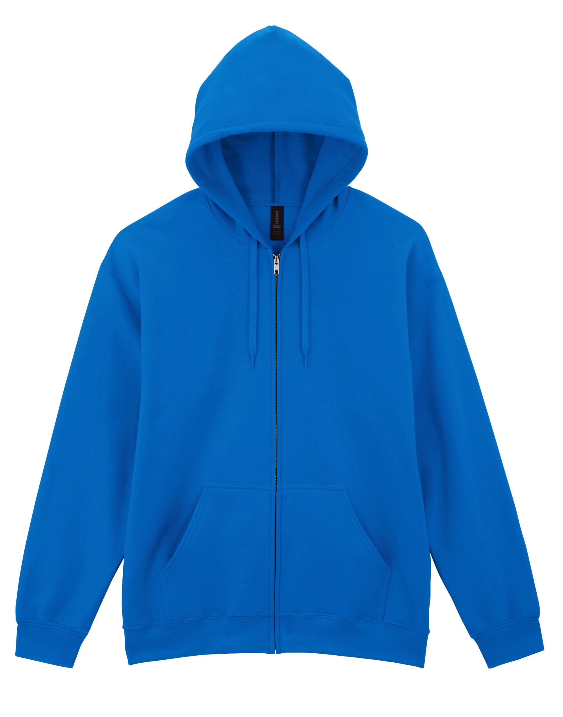 Softstyle Midweight Fleece Adult Full Zip Hooded Sweatshirt - Royal