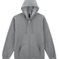 Softstyle Midweight Fleece Adult Full Zip Hooded Sweatshirt - Sport Grey (RS)
