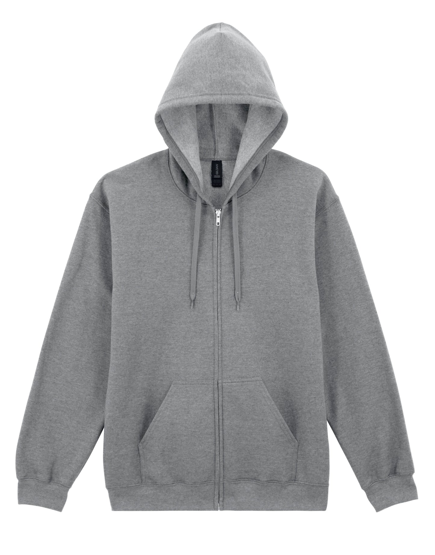 Softstyle Midweight Fleece Adult Full Zip Hooded Sweatshirt - Sport Grey (RS)