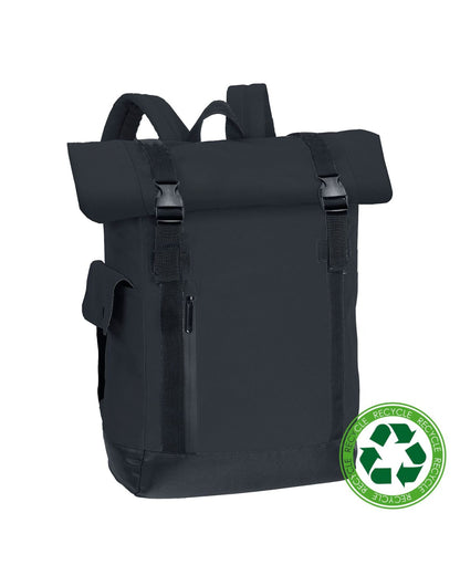 Budapest Sack Laptop Backpack - Black/Black