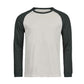 Unlabeled Baseball Tee - Cement/Dark Green