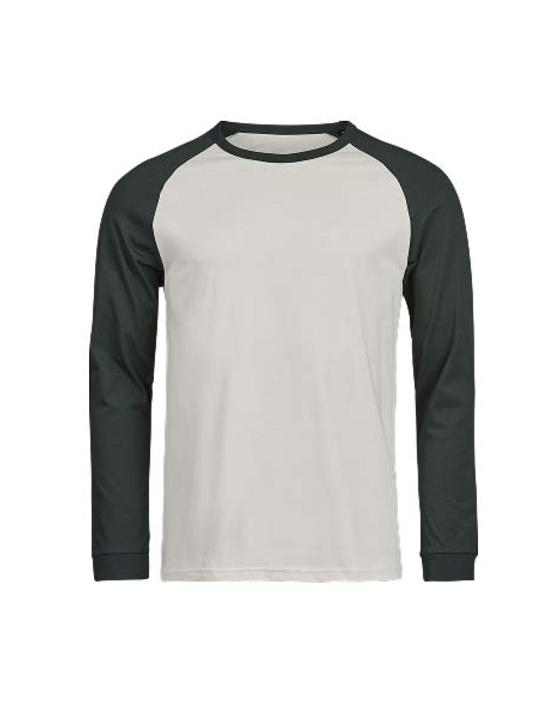 Unlabeled Baseball Tee - Cement/Dark Green