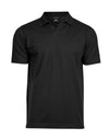 Men's Luxury Stretch V-Neck Polo - Black